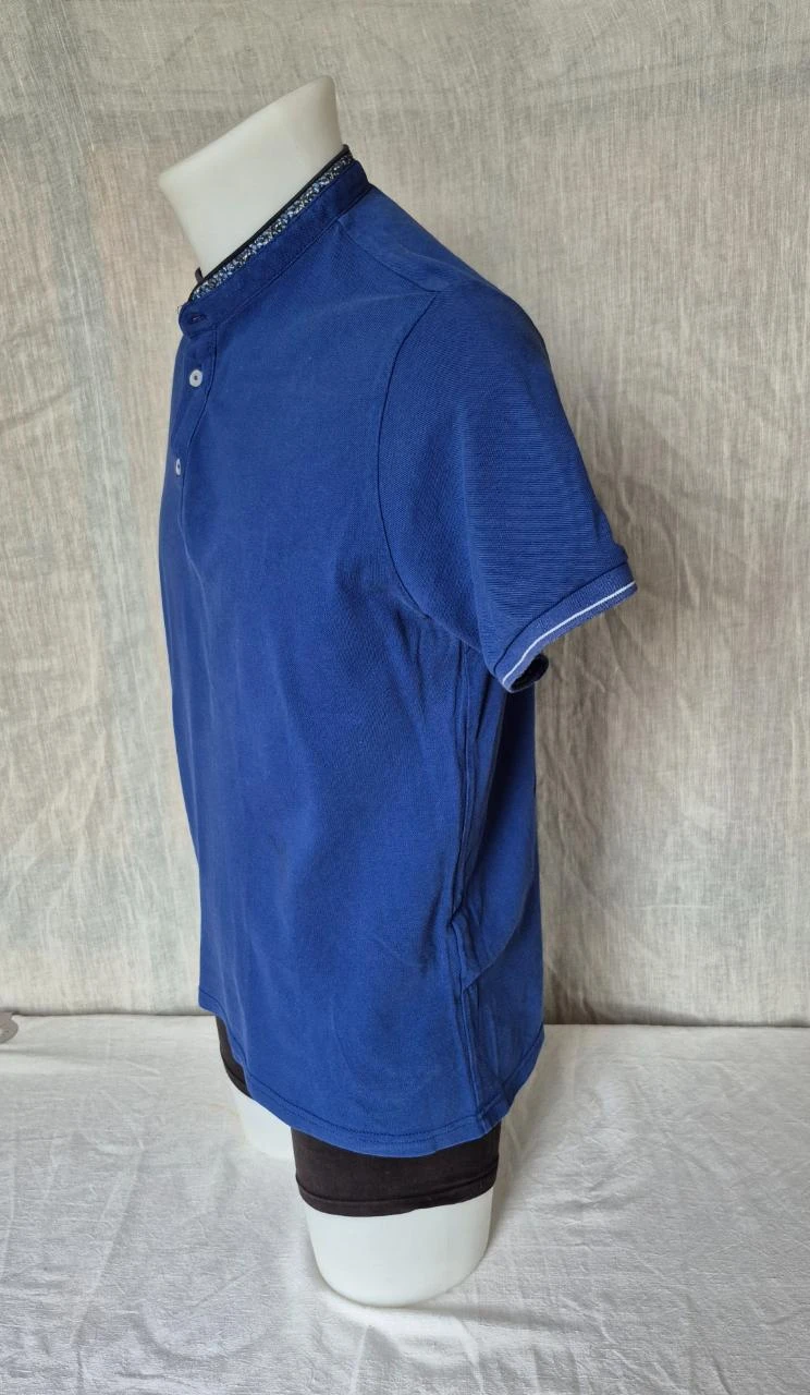 Men's blue polo shirt "Celio" size M – photo 3